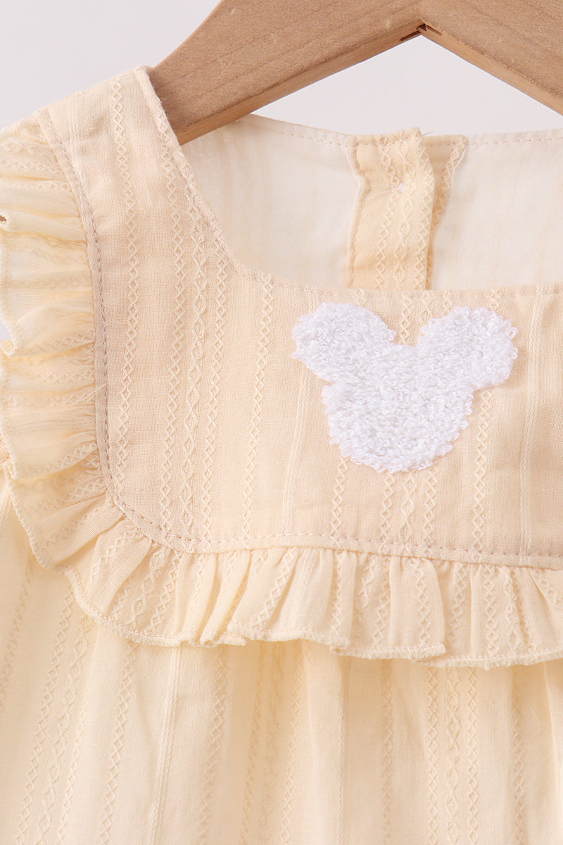 Oatmeal character french knot bloomer set - 3