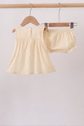 Oatmeal character french knot bloomer set - 5