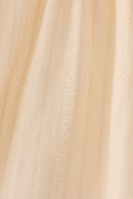 Oatmeal character french knot ruffle dress - 3