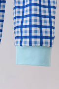 Blue character embroidery pants set - 5