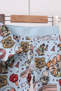 Blue character 2pc bamboo pajama set - 3