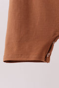Brown Pumpkin Smocked Jon Jon - 3