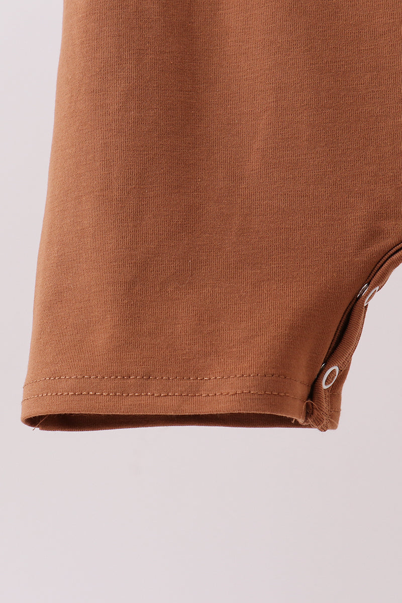 Brown Pumpkin Smocked Jon Jon - 3