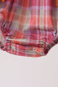 Camel Pumpkin Embroidery Ruffle Plaid Bubble - 5