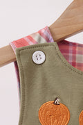 Camel Pumpkin Embroidery Plaid Jon Jon - 4