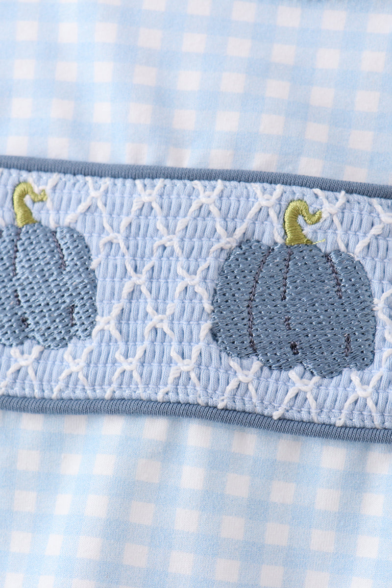 Blue Pumpkin Smocked Gingham Jon Jon - 2
