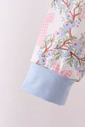 Blue Bow Lace Skorts Set - 3