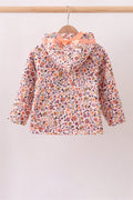 Floral Fleece Hoodie Jacket - 5