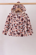 Camouflage Fleece Hoodie Jacket - 1