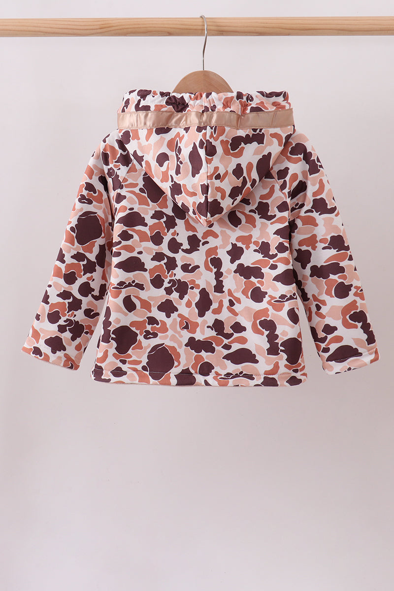 Camouflage Fleece Hoodie Jacket - 6