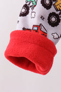Monster truck fleece hoodie jacket - 3