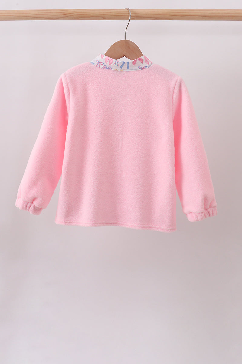 Pink Bow Fleece mom&me Jacket - 11