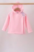 Pink Fleece Bow Coat - 1