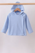 Blue Fleece Bow Coat - 1