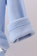 Blue Fleece Bow Coat - 3
