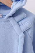 Blue Fleece Bow Coat - 6