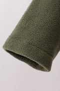 Green Fleece Bow Coat - 3