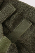 Green Fleece Bow Coat - 5