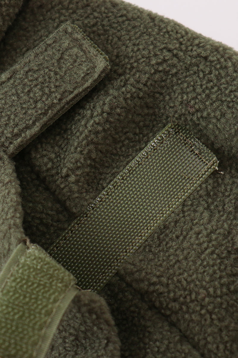 Green Fleece Bow Coat - 5
