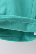 Turquoise Fleece Bow Coat - 3