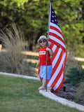 4th of july Flag Embroidery Smocking Boys Set - 3