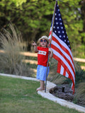 4th of july Flag Embroidery Smocking Boys Set - 4