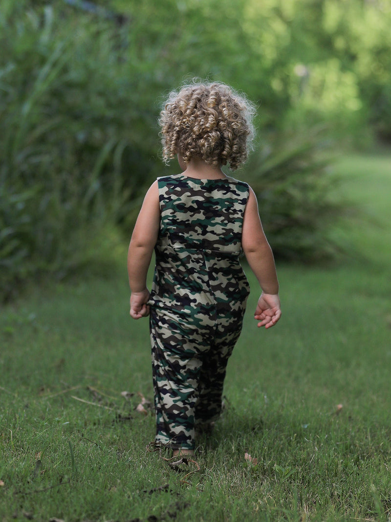 Camouflage Duck Smocking Embroidery Baby Boy Romper - 5