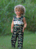 Camouflage Duck Smocking Embroidery Baby Boy Romper - 2