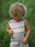 Fall Halloween & Thanksgiving  Pumpkin Smock Embroidered Boys Romper - 11