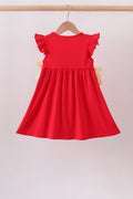 Red School bus Bow Dress - 4