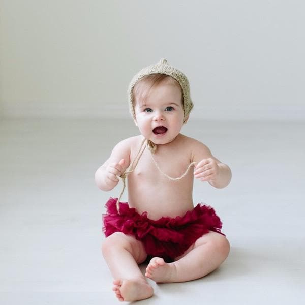 Maroon Ruffle Tutu Bloomer - 3