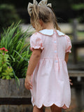 Christmas Girls Gingerbread Peter Pan Collar Dress - 5