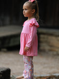 Halloween Ghost Girls Bell Bottom Pant Set Ruffle - 5