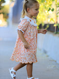 Thanksgiving Turkey Floral Lace Ruffle Girls Dress - 5