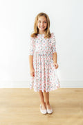 Mila in Paris 3/4 Sleeve Ruffle Twirl Dress - 4