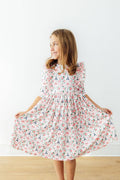 Mila in Paris 3/4 Sleeve Ruffle Twirl Dress - 5