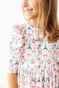Mila in Paris 3/4 Sleeve Ruffle Twirl Dress - 1