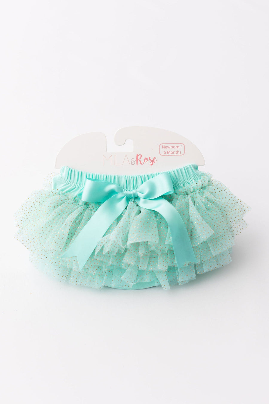 Mint & Gold Glitter Ruffle Tutu Bloomer