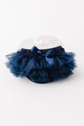 Navy Blue Ruffle Tutu Bloomer - 1