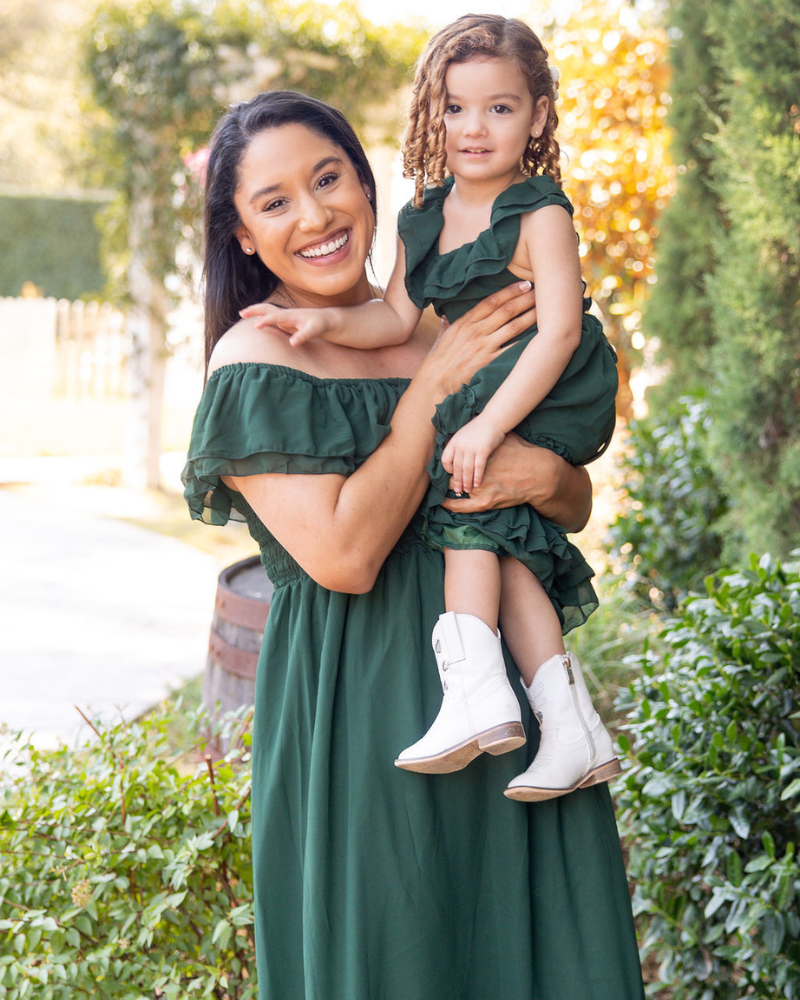 Nellie Ruffle Maxi Dress - Hunter - 1