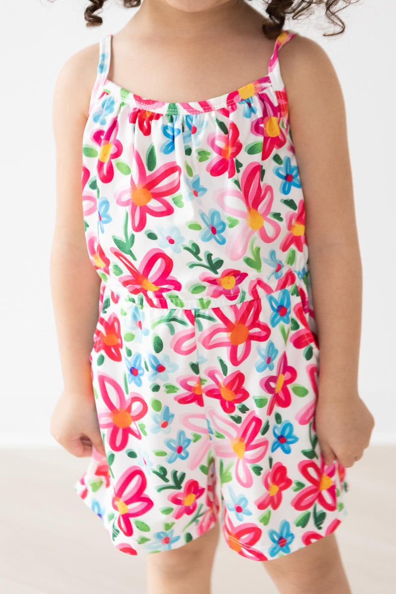 Girls Everyday Play Romper with Pockets - 2