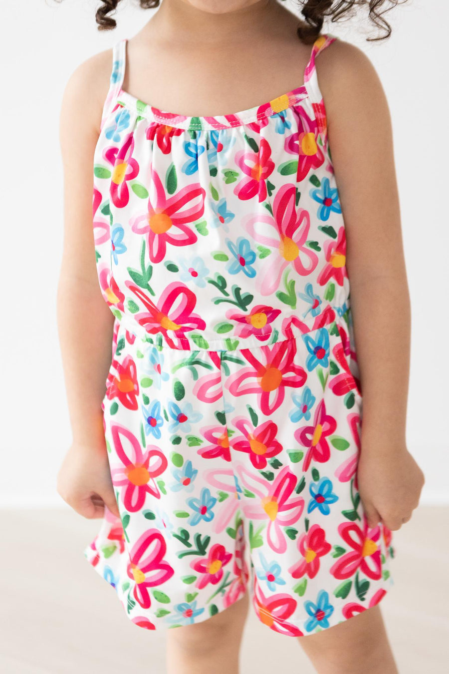 Girls Everyday Play Romper with Pockets