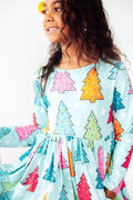 Oh Christmas Tree L/S Pocket Twirl Dress - 5