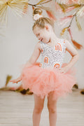 Peach Rainbow Tutu Leotard - 2