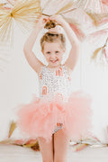 Peach Rainbow Tutu Leotard - 1