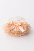 Peach & Gold Glitter Tutu Bloomer - 1