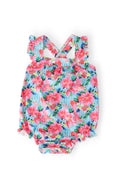 Petals in Paradise Ruffle Cross Back Romper - 1