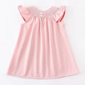 Baby Girls Strawberry Embroidered Plaid Smocked Dress - 9