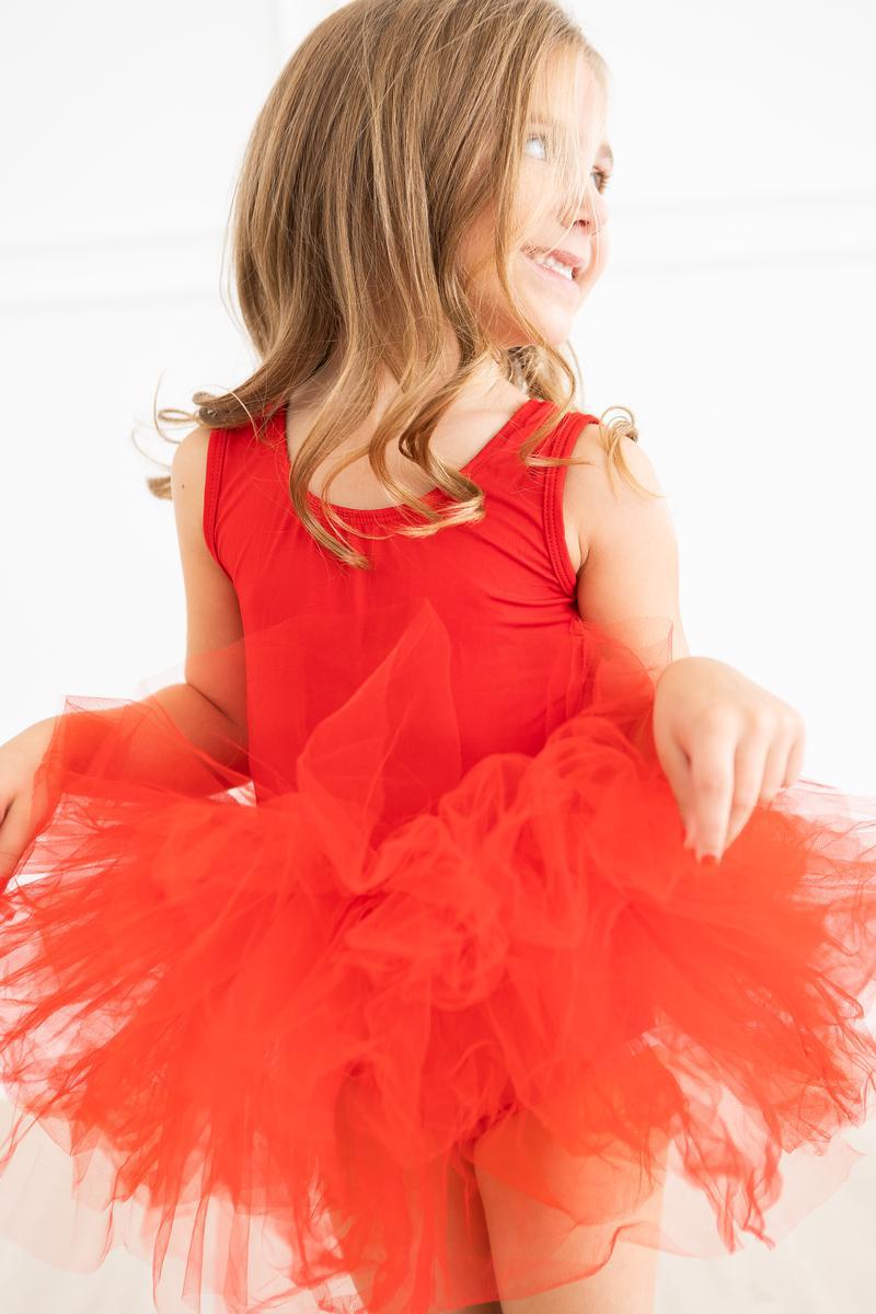Red Tank Tutu Leotard - 4
