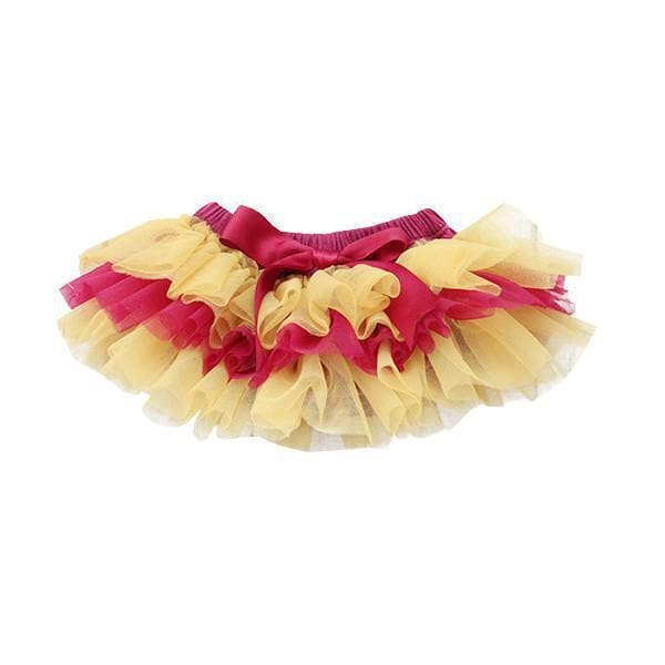 SALE Game Day Maroon and Gold Ruffle Tutu Bloomer - 1